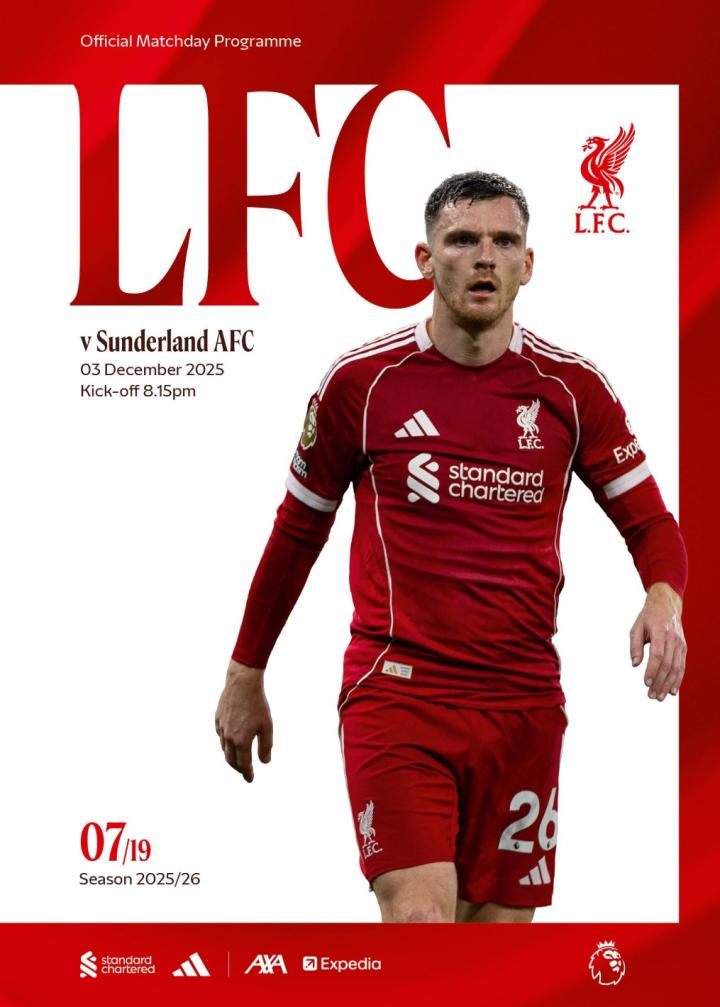 リバプール対サンダーランドのマッチデープログラムを手に入れよう
