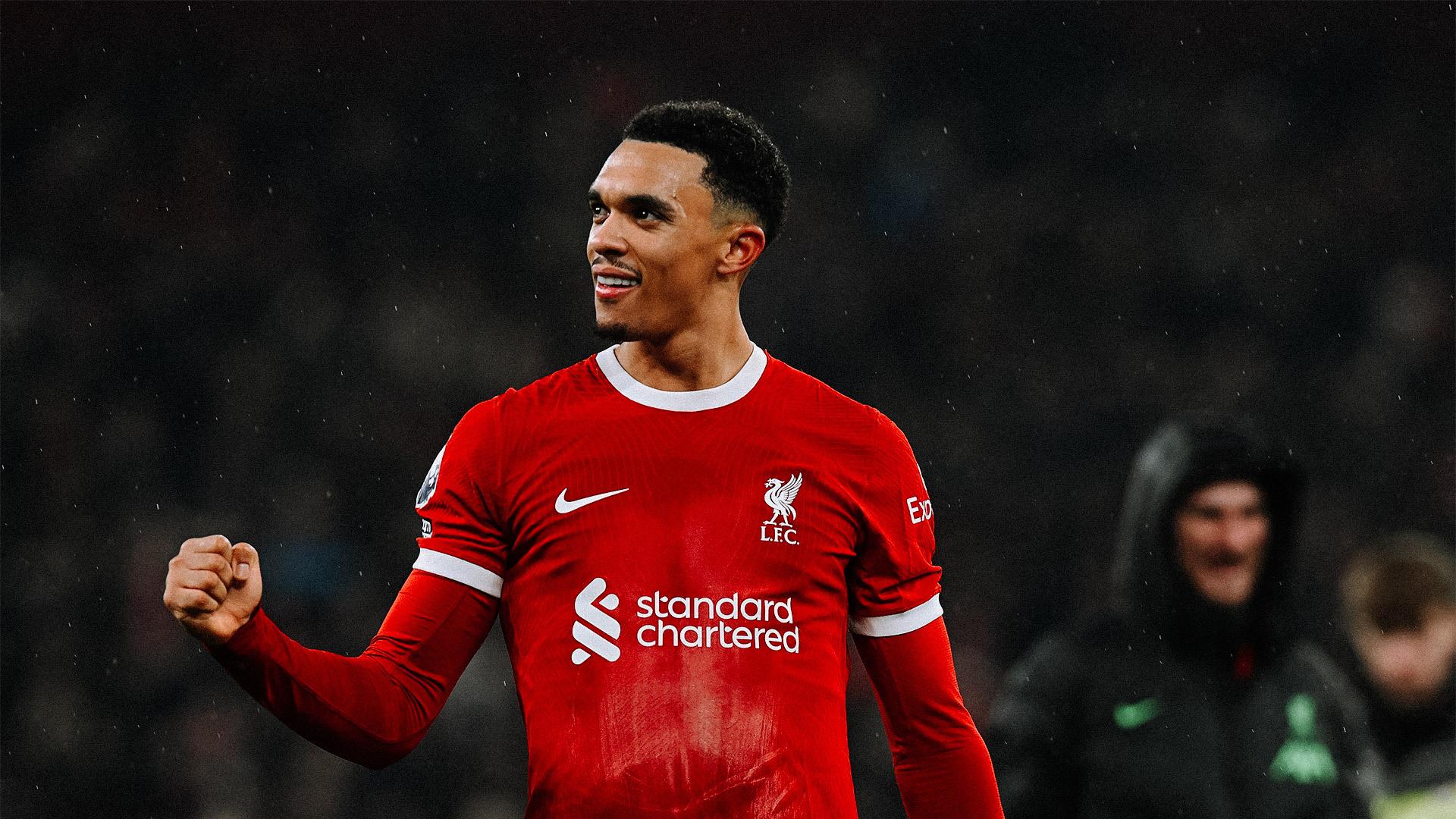 Alexander-Arnold menjadi pemain dengan umpan terbaik setelah Kevin De Bruyne di Premier League