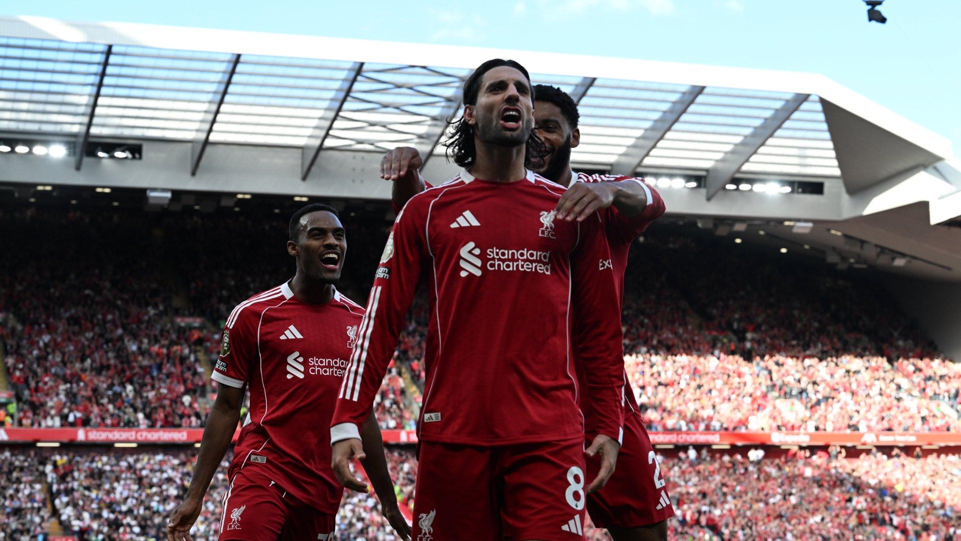 ドミニク・ソボスライの素晴らしい後半フリーキックでリバプールがアン