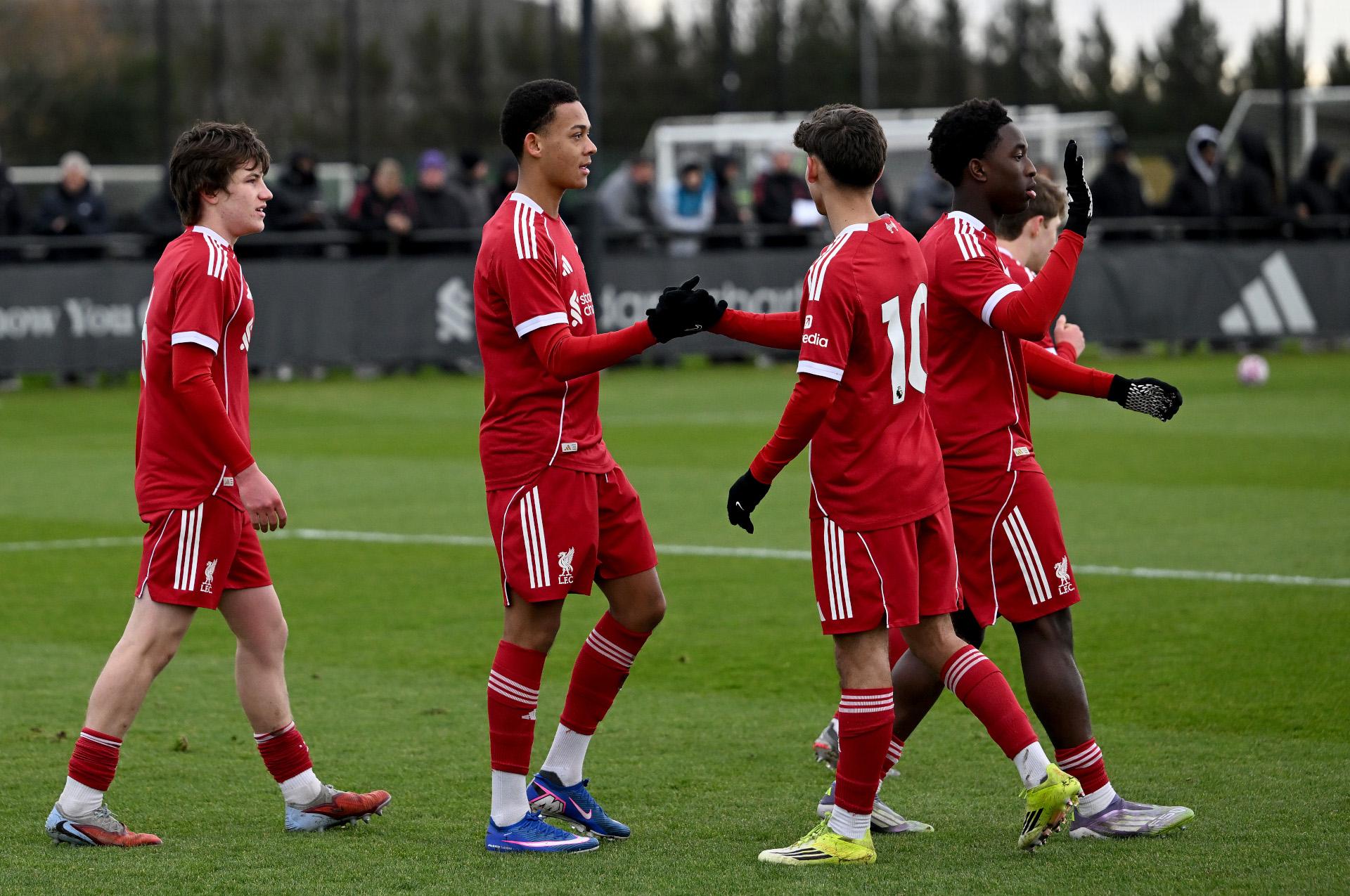 U18の試合レポート:リバプールがリーグでバーンリーに勝利して7点を