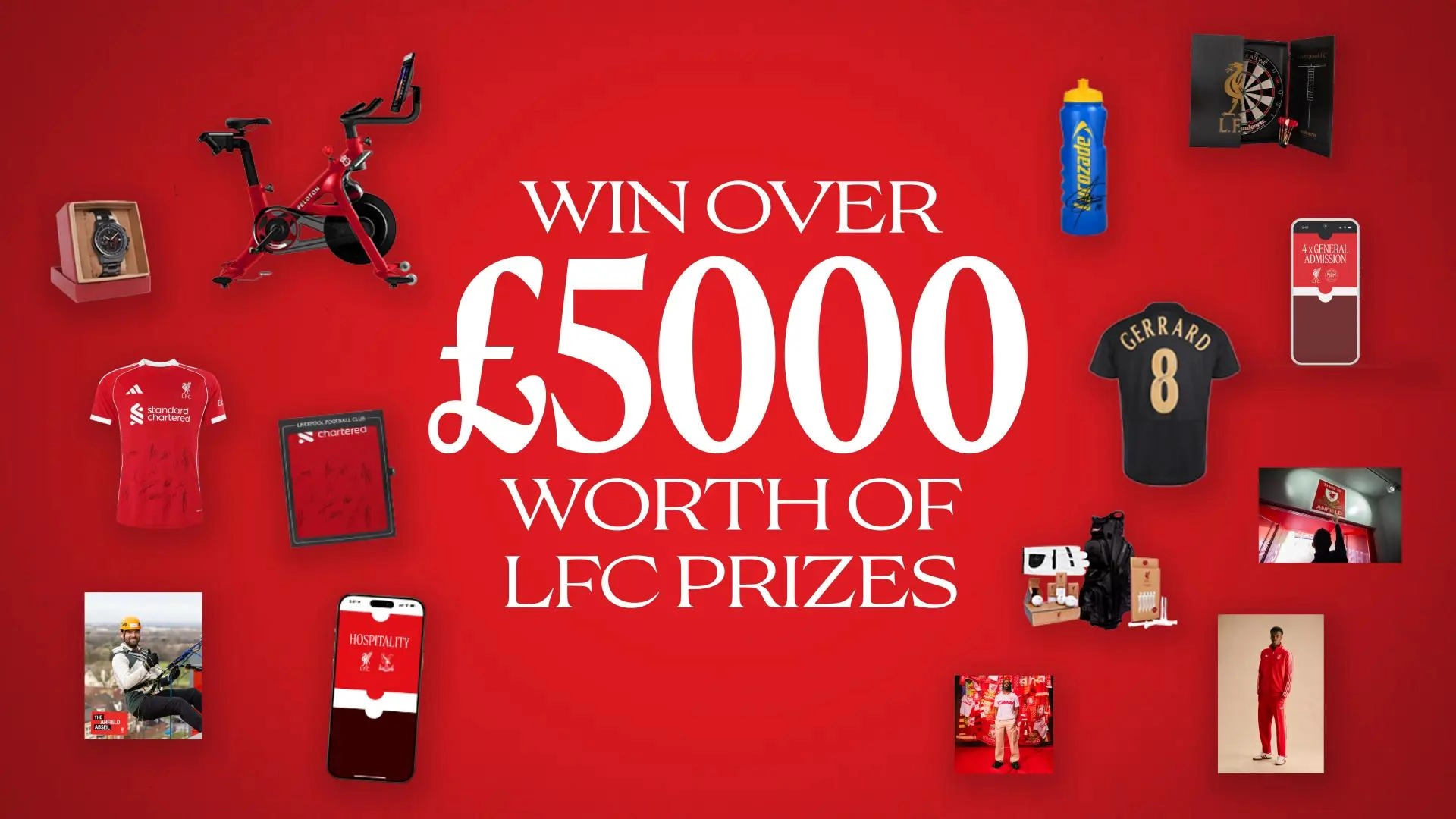オールレッドのプレゼントで5,000ポンド以上のLFC賞品が当たる 