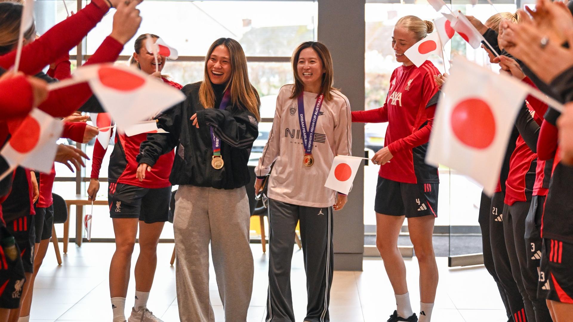 Photos: Fuka Nagano and Risa Shimizu return as LFC Women prepare