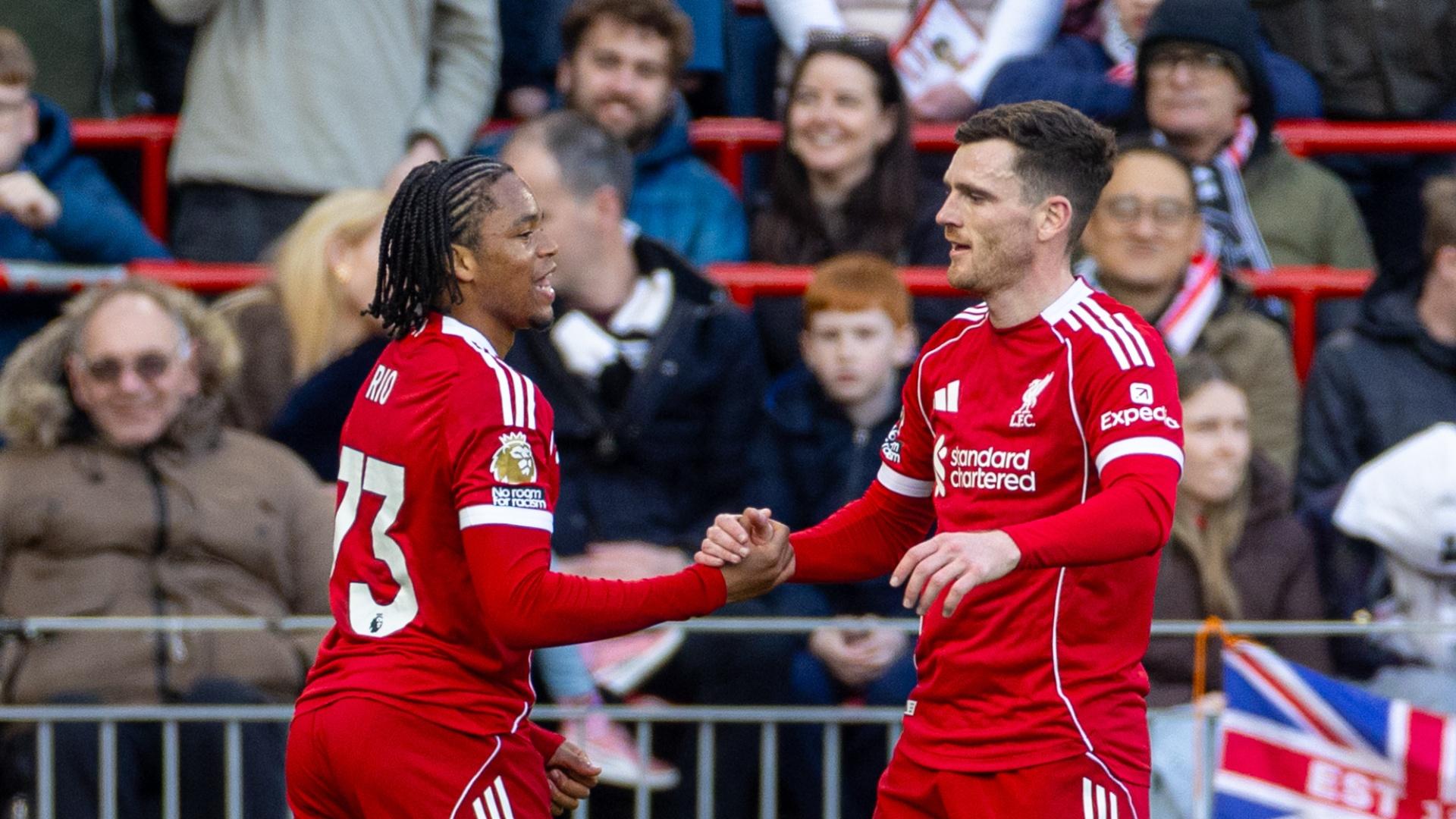 A positive day' - Rio Ngumoha and Andy Robertson react to Fulham win -  Liverpool FC