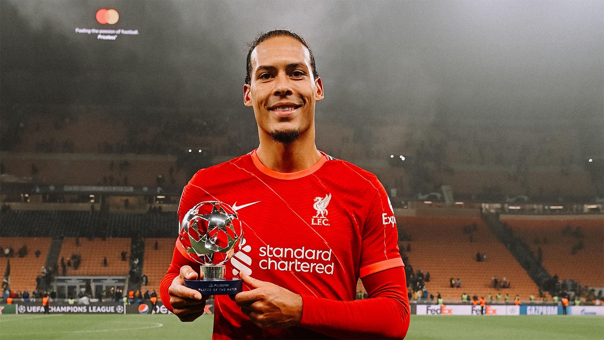 Virgil van Dijk up for Champions League Player of the Week