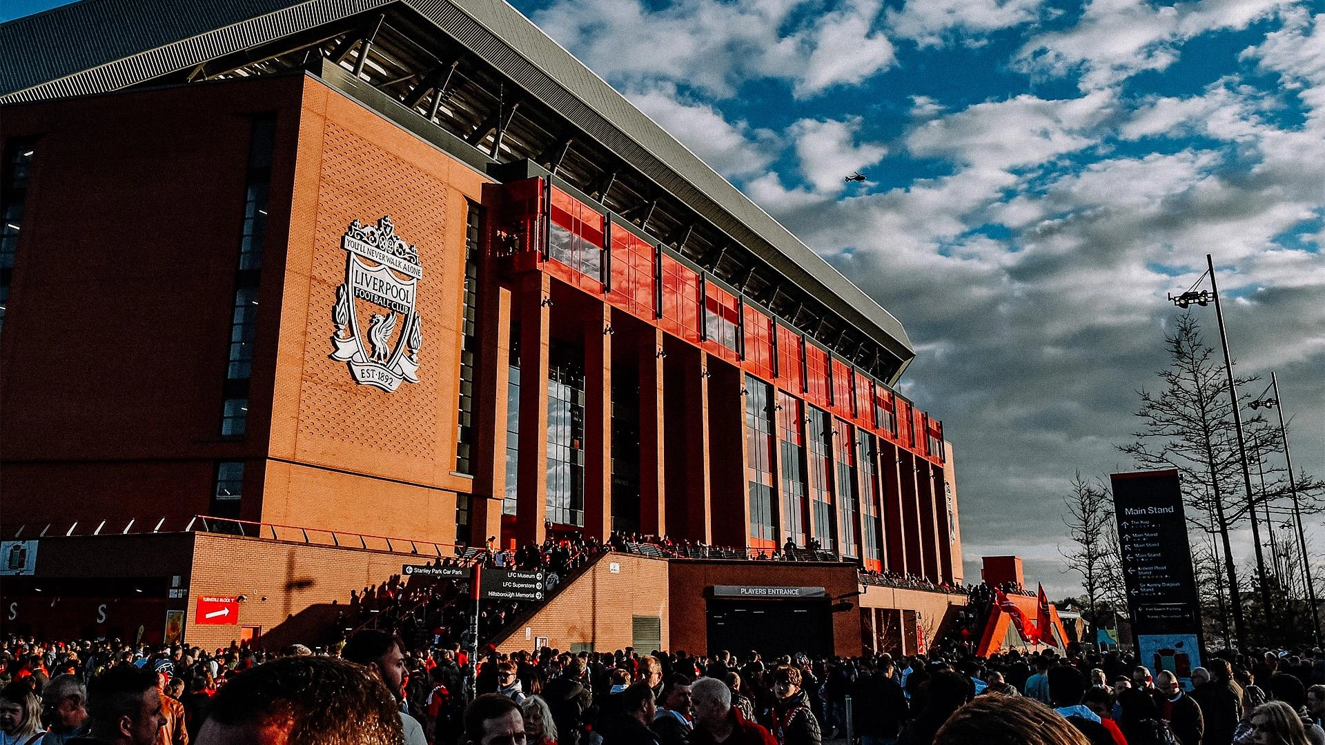 Liverpool FC's Anfield Stadium HD Wallpapers for PC [Free Download]