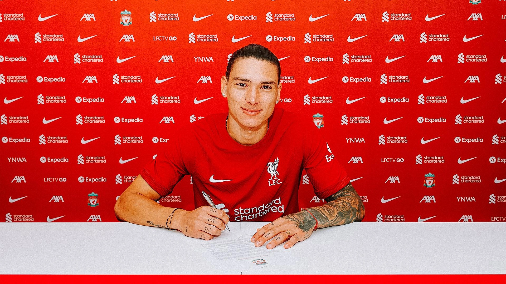 Bidrag Flad Bar Liverpool FC — Liverpool FC complete signing of Darwin Nunez