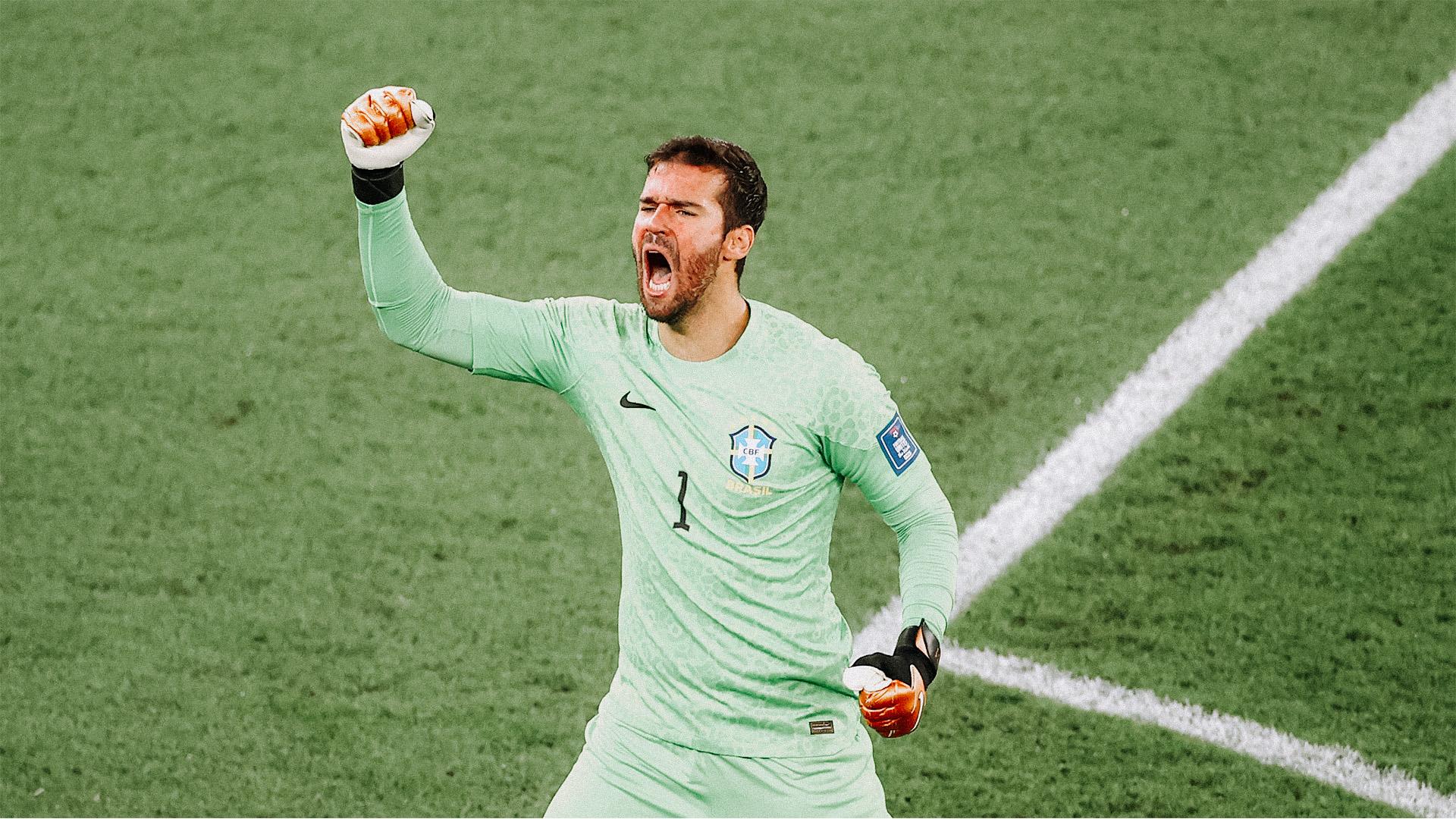 Alisson Becker and Brazil go through to the quarterfinals as they